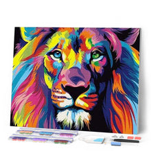 Laden Sie das Bild in den Galerie-Viewer, Diamond Painting | Diamond Painting - Lion Pop Art | animals Diamond Painting Animals lions pop art | FiguredArt