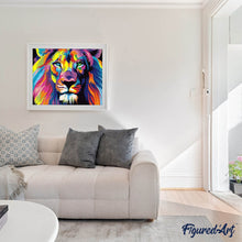 Laden Sie das Bild in den Galerie-Viewer, Diamond Painting | Diamond Painting - Lion Pop Art | animals Diamond Painting Animals lions pop art | FiguredArt