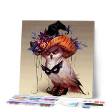 Laden Sie das Bild in den Galerie-Viewer, Diamond Painting | Diamond Painting - Bird with Hat | animals birds Diamond Painting Animals | FiguredArt