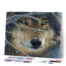 Laden Sie das Bild in den Galerie-Viewer, Diamond Painting | Diamond Painting - Face of Wolf | animals Diamond Painting Animals rabbits wolves | FiguredArt