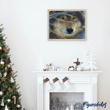 Laden Sie das Bild in den Galerie-Viewer, Diamond Painting | Diamond Painting - Face of Wolf | animals Diamond Painting Animals rabbits wolves | FiguredArt