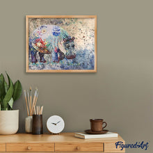 Laden Sie das Bild in den Galerie-Viewer, Diamond Painting | Diamond Painting - Hippo Flowers | animals Diamond Painting Animals Diamond Painting Flowers flowers | FiguredArt