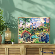 Laden Sie das Bild in den Galerie-Viewer, Diamond Painting | Diamond Painting - Dinosaurs and landscape | animals Diamond Painting Animals dinosaurs | FiguredArt