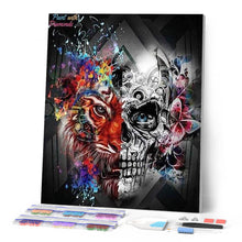 Laden Sie das Bild in den Galerie-Viewer, Diamond Painting | Diamond Painting - Lion and Skull | animals Diamond Painting Animals lions | FiguredArt