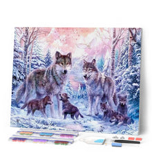 Laden Sie das Bild in den Galerie-Viewer, Diamond Painting | Diamond Painting - Wolves | animals Diamond Painting Animals rabbits wolves | FiguredArt