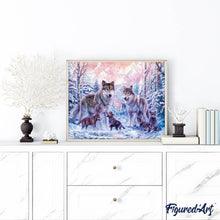 Laden Sie das Bild in den Galerie-Viewer, Diamond Painting | Diamond Painting - Wolves | animals Diamond Painting Animals rabbits wolves | FiguredArt