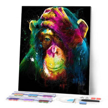 Laden Sie das Bild in den Galerie-Viewer, Diamond Painting | Diamond Painting - Monkey Color | animals Diamond Painting Animals monkeys | FiguredArt