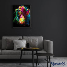 Laden Sie das Bild in den Galerie-Viewer, Diamond Painting | Diamond Painting - Monkey Color | animals Diamond Painting Animals monkeys | FiguredArt