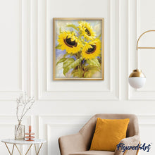 Laden Sie das Bild in den Galerie-Viewer, Diamond Painting | Diamond Painting - Small Sunflowers | Diamond Painting Flowers flowers | FiguredArt