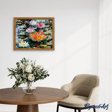 Laden Sie das Bild in den Galerie-Viewer, Diamond Painting | Diamond Painting - Water lilies in Color | Diamond Painting Flowers flowers | FiguredArt