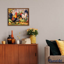 Laden Sie das Bild in den Galerie-Viewer, Diamond Painting | Diamond Painting - Roosters farm | animals Diamond Painting Animals | FiguredArt
