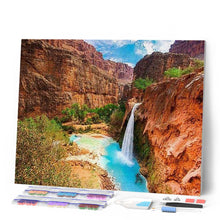 Laden Sie das Bild in den Galerie-Viewer, Diamond Painting | Diamond Painting - Waterfall in the Desert | Diamond Painting Landscapes landscapes | FiguredArt