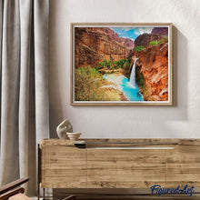 Laden Sie das Bild in den Galerie-Viewer, Diamond Painting | Diamond Painting - Waterfall in the Desert | Diamond Painting Landscapes landscapes | FiguredArt