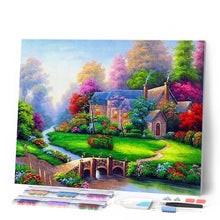 Laden Sie das Bild in den Galerie-Viewer, Diamond Painting | Diamond Painting - Villa with Nice Garden | Diamond Painting Landscapes landscapes | FiguredArt