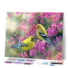 Laden Sie das Bild in den Galerie-Viewer, Diamond Painting | Diamond Painting - Flowering branch on Birds | animals birds Diamond Painting Animals | FiguredArt