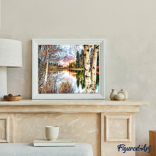 Laden Sie das Bild in den Galerie-Viewer, Diamond Painting | Diamond Painting - Birch trees and Lake | Diamond Painting Landscapes landscapes | FiguredArt