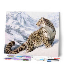 Laden Sie das Bild in den Galerie-Viewer, Diamond Painting | Diamond Painting - Snow Leopard | animals Diamond Painting Animals winter | FiguredArt