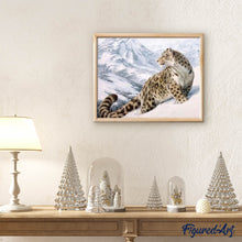 Laden Sie das Bild in den Galerie-Viewer, Diamond Painting | Diamond Painting - Snow Leopard | animals Diamond Painting Animals winter | FiguredArt