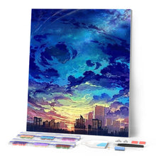 Laden Sie das Bild in den Galerie-Viewer, Diamond Painting | Diamond Painting - City and Big Sky | cities Diamond Painting Cities | FiguredArt