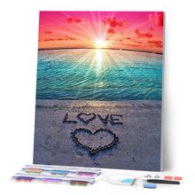 Laden Sie das Bild in den Galerie-Viewer, Diamond Painting | Diamond Painting - Love on the sand | Diamond Painting Landscapes landscapes | FiguredArt