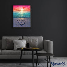 Laden Sie das Bild in den Galerie-Viewer, Diamond Painting | Diamond Painting - Love on the sand | Diamond Painting Landscapes landscapes | FiguredArt