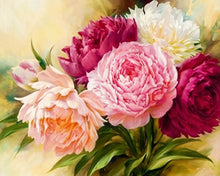 Laden Sie das Bild in den Galerie-Viewer, Diamond Painting, Rosarote Blumen