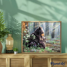 Laden Sie das Bild in den Galerie-Viewer, Diamond Painting | Diamond Painting - Bear Family | animals bear Diamond Painting Animals | FiguredArt