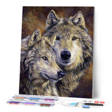 Laden Sie das Bild in den Galerie-Viewer, Diamond Painting | Diamond Painting - Wolves Portrait | animals Diamond Painting Animals rabbits wolves | FiguredArt
