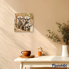 Laden Sie das Bild in den Galerie-Viewer, Diamond Painting | Diamond Painting - Little Monkeys | animals Diamond Painting Animals monkeys | FiguredArt