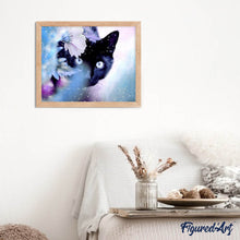 Laden Sie das Bild in den Galerie-Viewer, Diamond Painting | Diamond Painting - Cat and Flower | animals cats Diamond Painting Animals | FiguredArt
