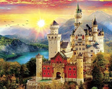 Laden Sie das Bild in den Galerie-Viewer, Diamond Painting, Schloss auf dem Berg