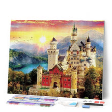 Laden Sie das Bild in den Galerie-Viewer, Diamond Painting | Diamond Painting - Castle in the Mountain | castles Diamond Painting Landscapes landscapes mountains | FiguredArt