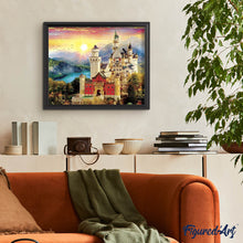Laden Sie das Bild in den Galerie-Viewer, Diamond Painting | Diamond Painting - Castle in the Mountain | castles Diamond Painting Landscapes landscapes mountains | FiguredArt