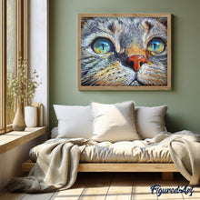 Laden Sie das Bild in den Galerie-Viewer, Diamond Painting | Diamond Painting - Cat Face | animals cats Diamond Painting Animals | FiguredArt