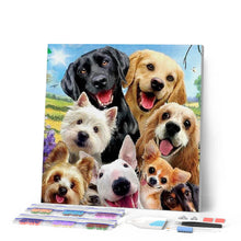 Laden Sie das Bild in den Galerie-Viewer, Diamond Painting | Diamond Painting - Friendly Dogs | animals Diamond Painting Animals dogs | FiguredArt
