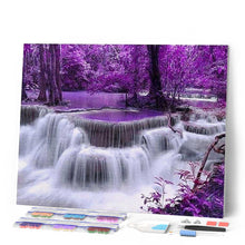 Laden Sie das Bild in den Galerie-Viewer, Diamond Painting | Diamond Painting - Purple Waterfall | Diamond Painting Landscapes landscapes | FiguredArt
