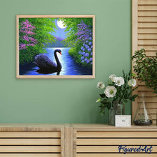 Laden Sie das Bild in den Galerie-Viewer, Diamond Painting | Diamond Painting - Swan | animals birds Diamond Painting Animals swans | FiguredArt