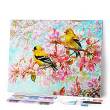 Laden Sie das Bild in den Galerie-Viewer, Diamond Painting | Diamond Painting - Yellow Birds | animals birds Diamond Painting Animals | FiguredArt
