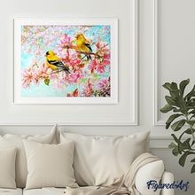 Laden Sie das Bild in den Galerie-Viewer, Diamond Painting | Diamond Painting - Yellow Birds | animals birds Diamond Painting Animals | FiguredArt