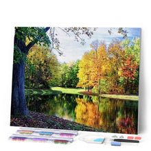 Laden Sie das Bild in den Galerie-Viewer, Diamond Painting | Diamond Painting - Pond View | Diamond Painting Landscapes landscapes | FiguredArt