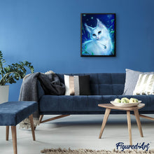 Laden Sie das Bild in den Galerie-Viewer, Diamond Painting | Diamond Painting - Cat and Necklace | animals cats Diamond Painting Animals | FiguredArt