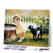 Laden Sie das Bild in den Galerie-Viewer, Diamond Painting | Diamond Painting - Little Girl and Dog | animals Diamond Painting Animals dogs | FiguredArt