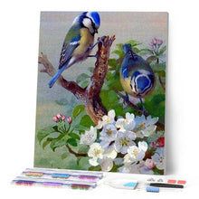 Laden Sie das Bild in den Galerie-Viewer, Diamond Painting | Diamond Painting - Tits on branch | Diamond Painting Flowers flowers | FiguredArt