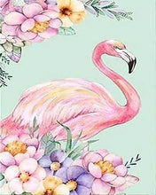 Laden Sie das Bild in den Galerie-Viewer, Diamond Painting, Pinker Flamingo