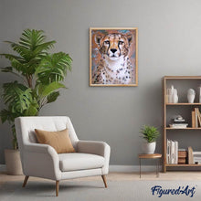 Laden Sie das Bild in den Galerie-Viewer, Diamond Painting | Diamond Painting - Cheetah Face | animals Diamond Painting Animals | FiguredArt
