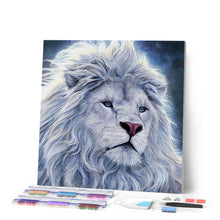 Laden Sie das Bild in den Galerie-Viewer, Diamond Painting | Diamond Painting - White Lion | animals Diamond Painting Animals lions | FiguredArt
