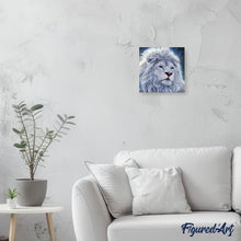 Laden Sie das Bild in den Galerie-Viewer, Diamond Painting | Diamond Painting - White Lion | animals Diamond Painting Animals lions | FiguredArt