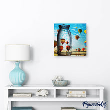 Laden Sie das Bild in den Galerie-Viewer, Diamond Painting | Diamond Painting - Hot Air Balloon and Vase | Diamond Painting Landscapes landscapes | FiguredArt