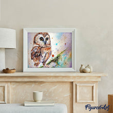 Laden Sie das Bild in den Galerie-Viewer, Diamond Painting | Diamond Painting - Owl Design | animals Diamond Painting Animals owls | FiguredArt
