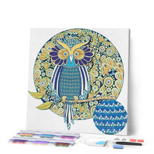 Laden Sie das Bild in den Galerie-Viewer, Diamond Painting | Diamond Painting - Owl in Style | animals Diamond Painting Animals owls | FiguredArt